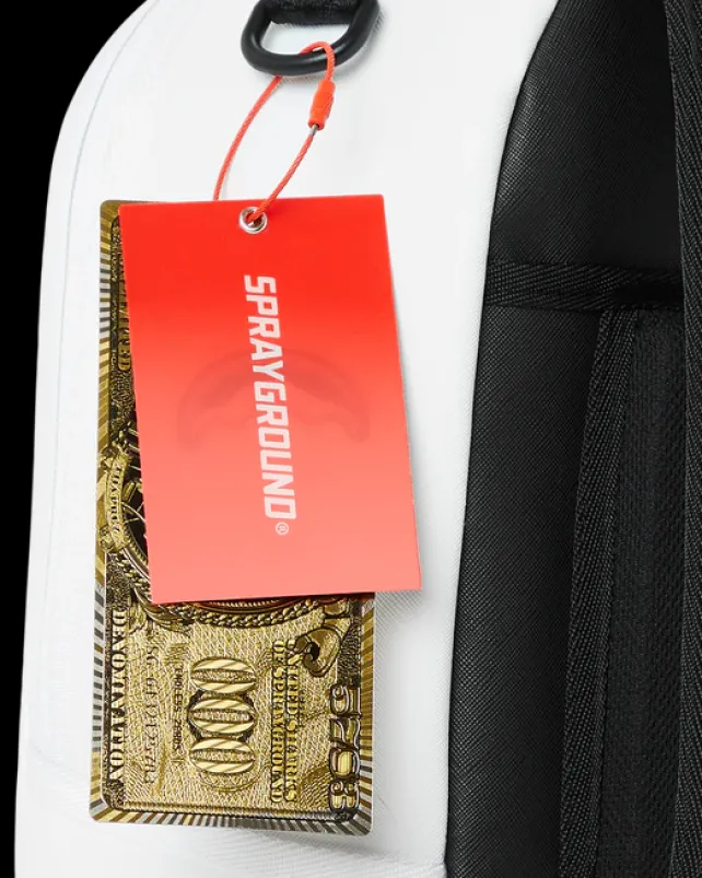 BACKPACKS>SPRAYGROUND SHARK CENTRAL BACKPACK WHT/WHT (DLXV)