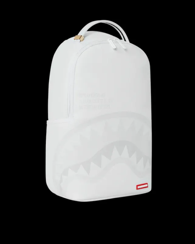 BACKPACKS>SPRAYGROUND SHARK CENTRAL BACKPACK WHT/WHT (DLXV)
