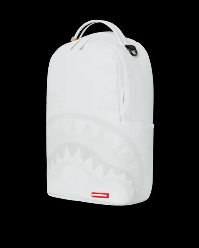BACKPACKS>SPRAYGROUND SHARK CENTRAL BACKPACK WHT/WHT (DLXV)