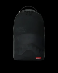 BACKPACKS>SPRAYGROUND SHARK CENTRAL (BLK ON BLK) BACKPACK (DLXV)