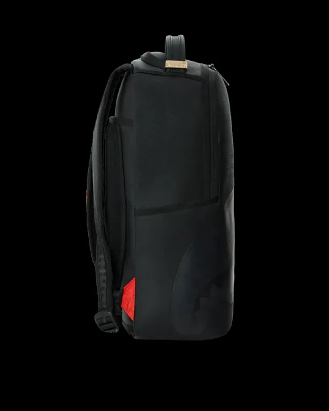 BACKPACKS>SPRAYGROUND SHARK CENTRAL (BLK ON BLK) BACKPACK (DLXV)