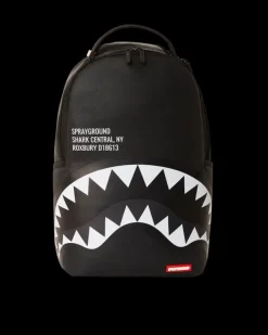 BACKPACKS>SPRAYGROUND SHARK CENTRAL BLK/GRAY BACKPACK (DLXV)