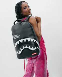 BACKPACKS>SPRAYGROUND SHARK CENTRAL BLK/GRAY BACKPACK (DLXV)