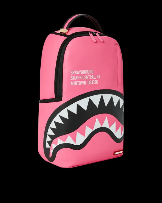 BACKPACKS>SPRAYGROUND SHARK CENTRAL (PINK) BACKPACK (DLXV)
