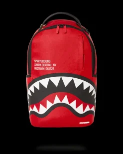 BACKPACKS>SPRAYGROUND SHARK CENTRAL (RED) (DLXV)