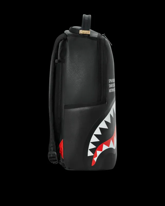 BACKPACKS>SPRAYGROUND SHARK CENTRAL SPLIT BACKPACK BLK/WHT (DLXV)