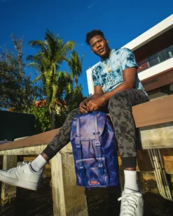 HILLS|BACKPACKS>SPRAYGROUND SHARK CHECK (BLUE) HILLS BACKPACK
