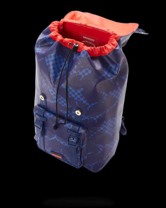 HILLS|BACKPACKS>SPRAYGROUND SHARK CHECK (BLUE) HILLS BACKPACK