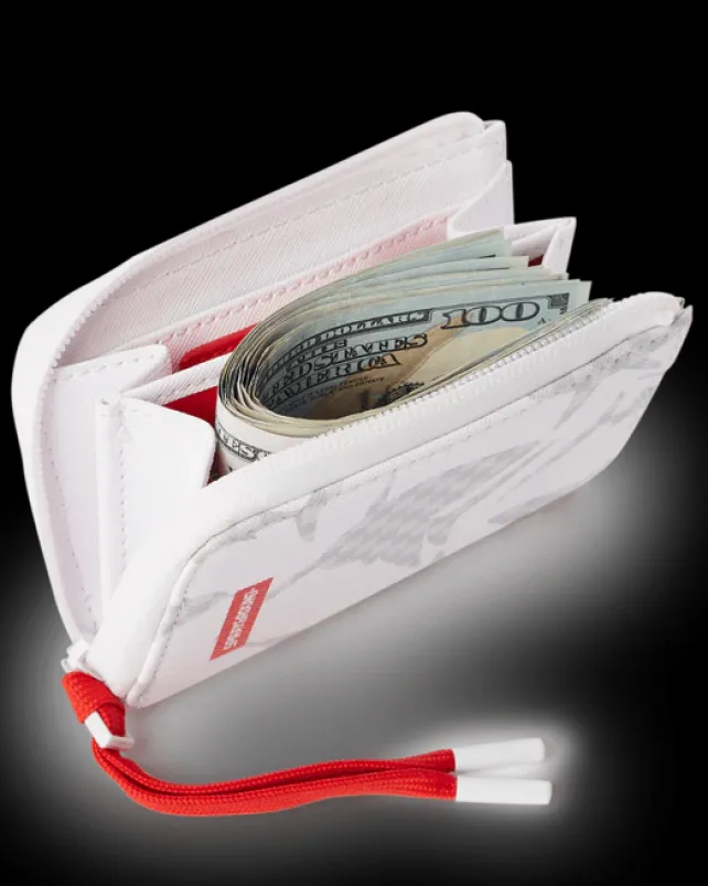 WALLETS>SPRAYGROUND SHARK CHECK (WHITE) WALLET
