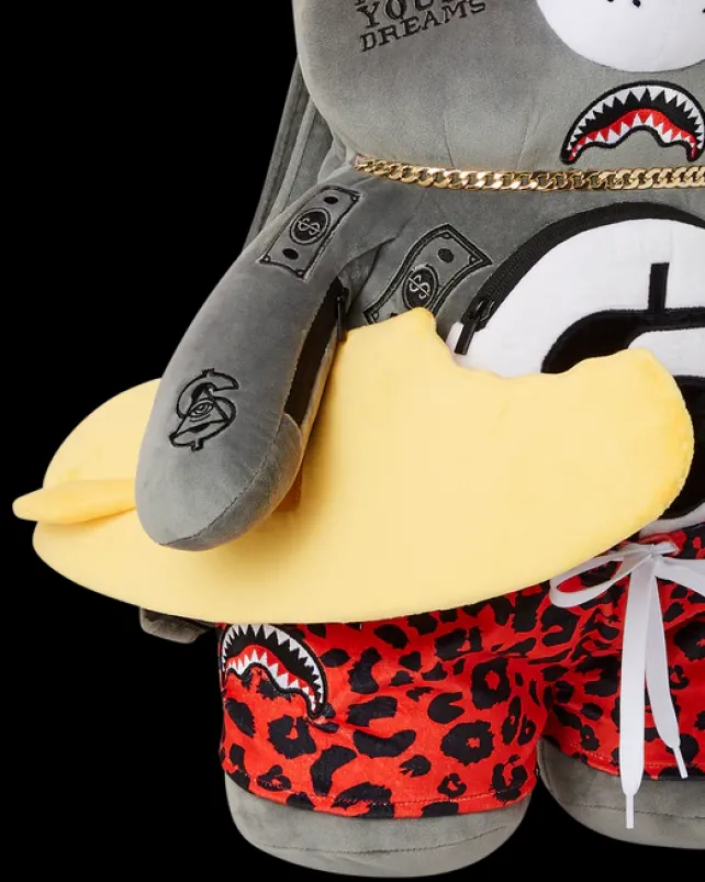TEDDY BEAR BACKPACKS|BACKPACKS>SPRAYGROUND SHARK FRIENDS MONEYBEAR TEDDYBEAR BACKPACK