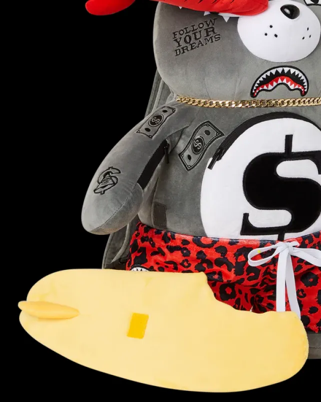 TEDDY BEAR BACKPACKS|BACKPACKS>SPRAYGROUND SHARK FRIENDS MONEYBEAR TEDDYBEAR BACKPACK