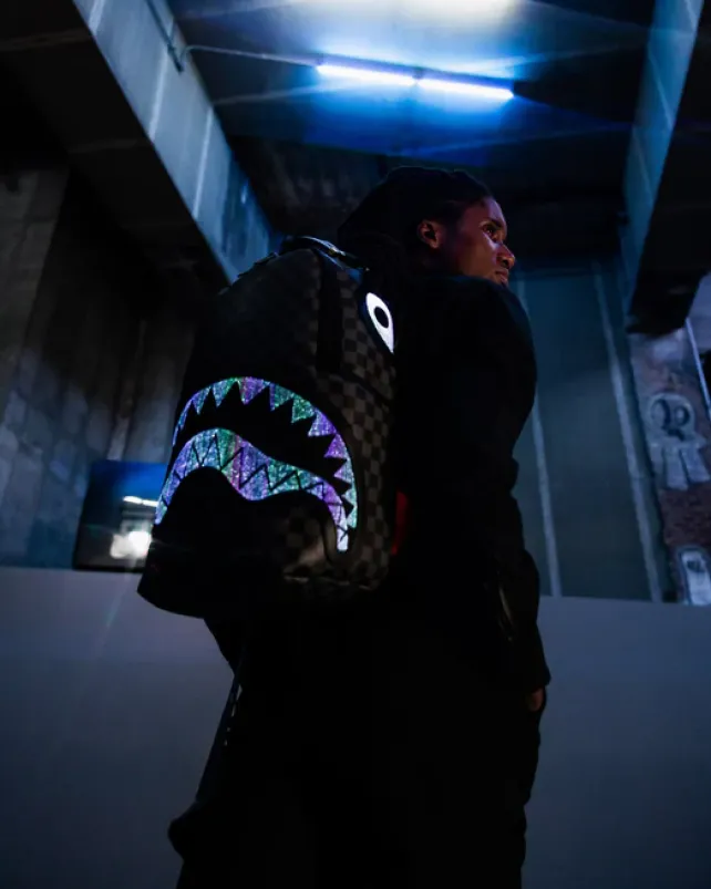 BACKPACKS>SPRAYGROUND SHARK OPTICS - THE LIGHT SHOW BACKPACK