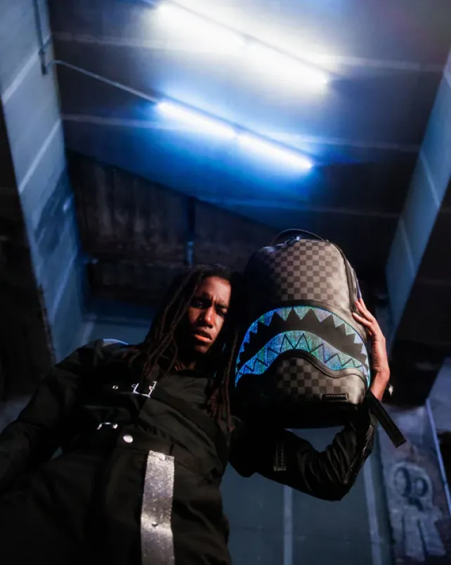 BACKPACKS>SPRAYGROUND SHARK OPTICS - THE LIGHT SHOW BACKPACK