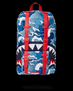 HILLS|BACKPACKS>SPRAYGROUND SHARK WAVE HILLS BACKPACK