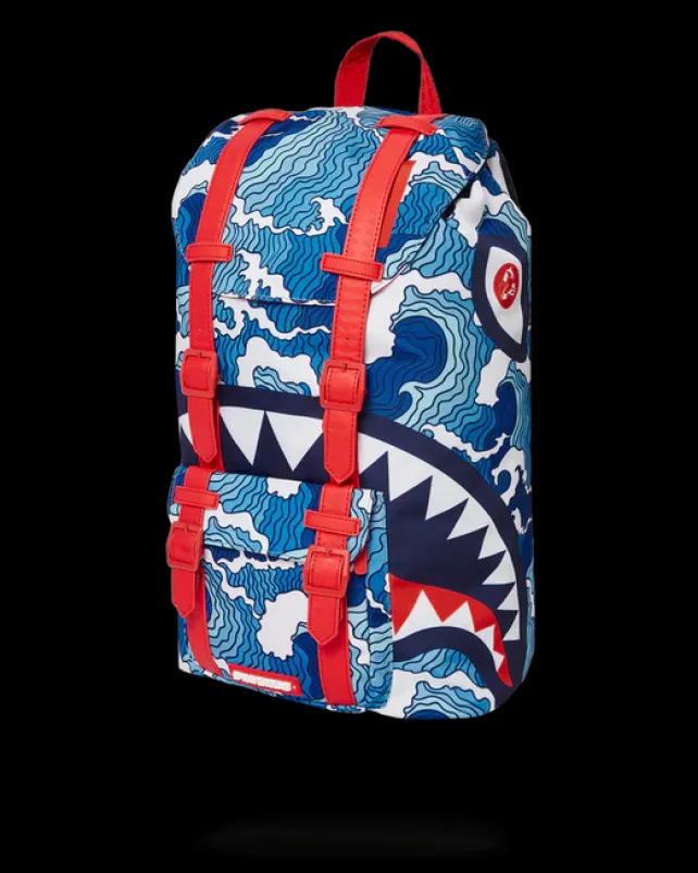 HILLS|BACKPACKS>SPRAYGROUND SHARK WAVE HILLS BACKPACK