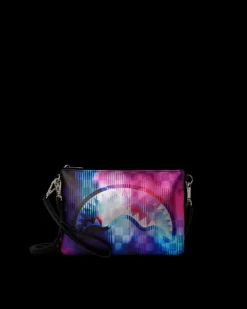 CROSSOVER CLUTCHES>SPRAYGROUND SHARKCLUB ELECTRONICA CROSSOVER CLUTCH