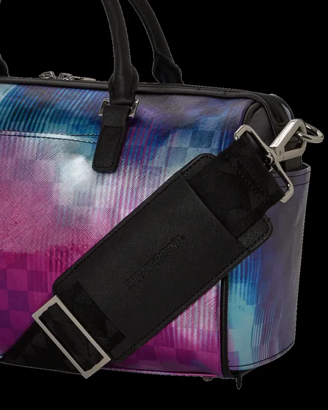 DUFFLES>SPRAYGROUND SHARKCLUB ELECTRONICA MINI DUFFLE
