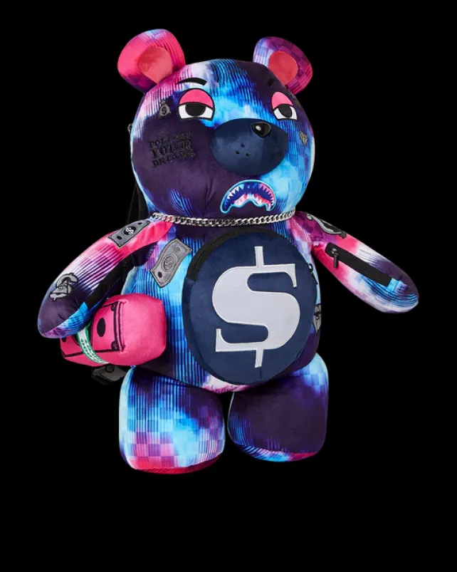 TEDDY BEAR BACKPACKS|BACKPACKS>SPRAYGROUND SHARKCLUB ELECTRONICA MONEYBEAR TEDDYBEAR BACKPACK