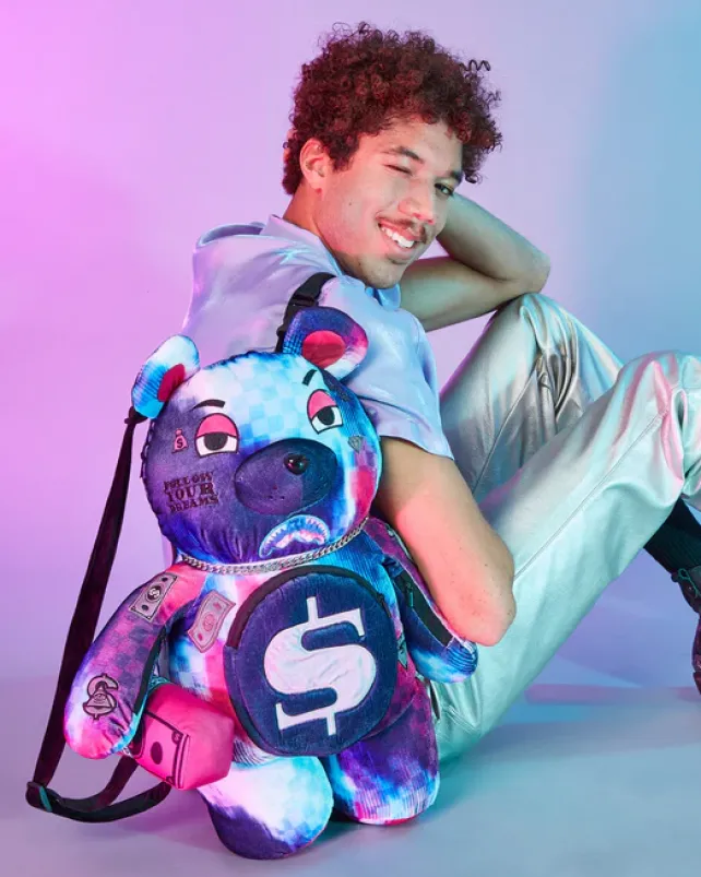 TEDDY BEAR BACKPACKS|BACKPACKS>SPRAYGROUND SHARKCLUB ELECTRONICA MONEYBEAR TEDDYBEAR BACKPACK