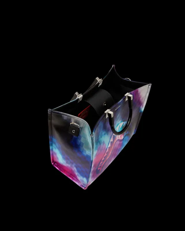 TOTES|HANDBAGS>SPRAYGROUND SHARKCLUB ELECTRONICA TORTUGA TOTE