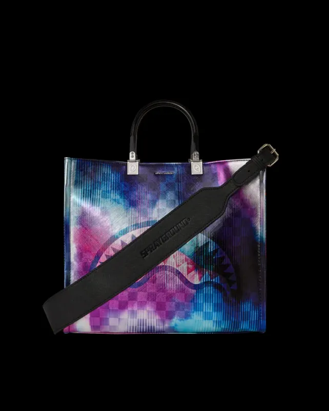 TOTES|HANDBAGS>SPRAYGROUND SHARKCLUB ELECTRONICA TORTUGA TOTE