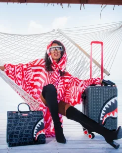 CARRY-ON LUGGAGE>SPRAYGROUND SHARKFINITY STEALTH PILOT SHARKNAUTICS HARDSHELL CARRY-ON LUGGAGE