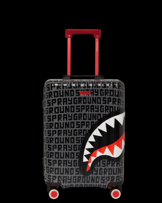 CARRY-ON LUGGAGE>SPRAYGROUND SHARKFINITY STEALTH PILOT SHARKNAUTICS HARDSHELL CARRY-ON LUGGAGE