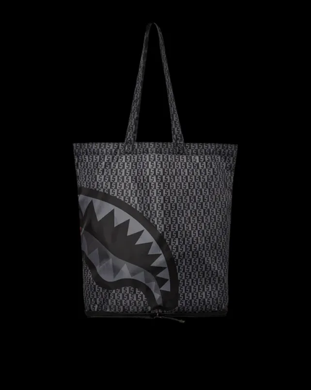 TOTES|HANDBAGS>SPRAYGROUND SHARKFINITY STEALTH PILOT PACKABLE TOTE