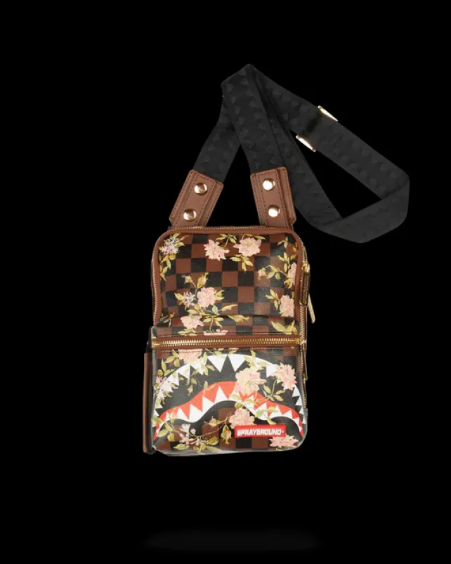 SLINGS|CROSSBODYS>SPRAYGROUND SHARKFLOWER CROSSBODY SLING