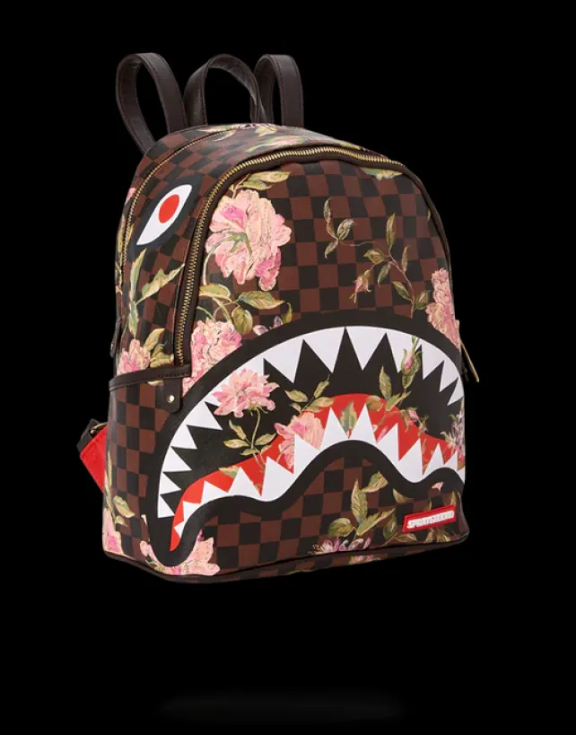 SAVAGES|BACKPACKS>SPRAYGROUND SHARKFLOWER SAVAGE BACKPACK (SMALLER MORE ELEGANT BACKPACK)