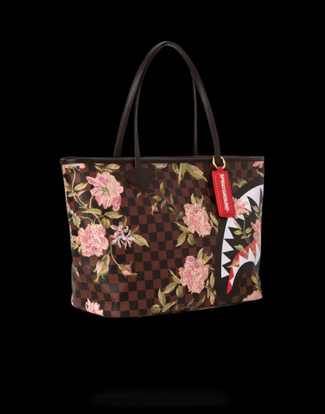 TOTES>SPRAYGROUND SHARKFLOWER TOTE
