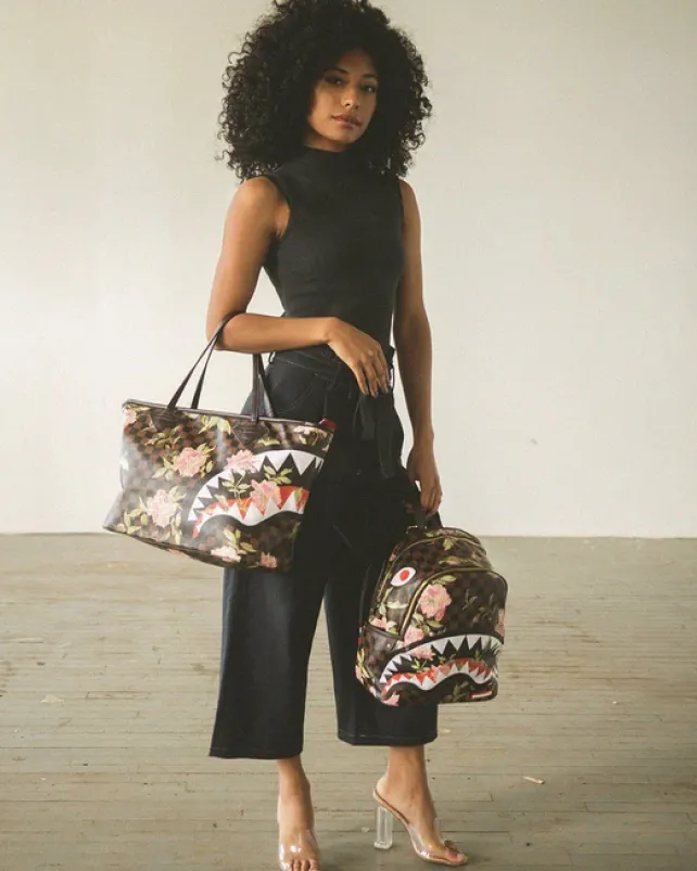 TOTES>SPRAYGROUND SHARKFLOWER TOTE