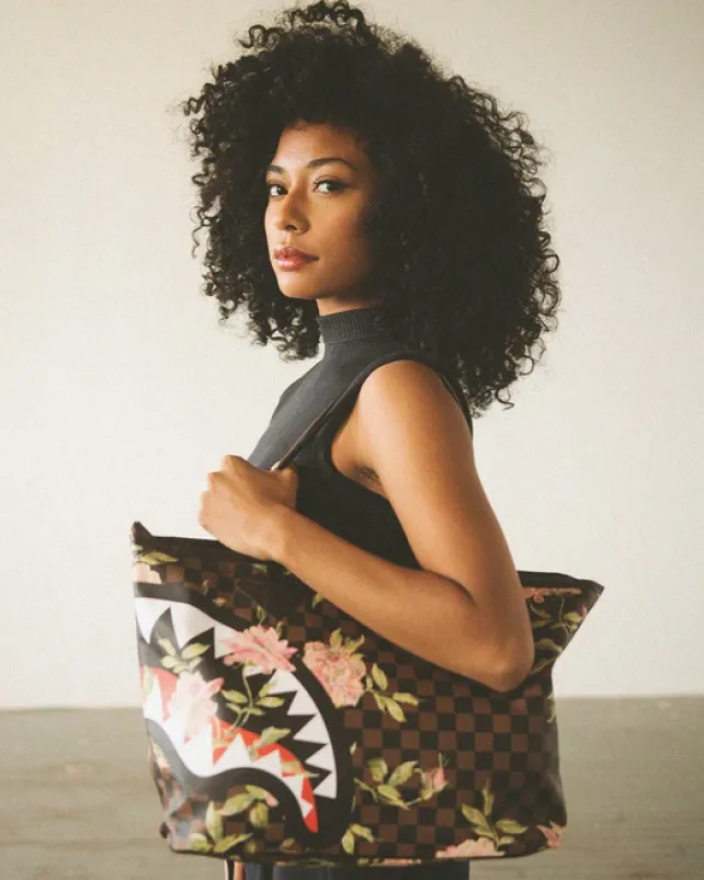 TOTES>SPRAYGROUND SHARKFLOWER TOTE