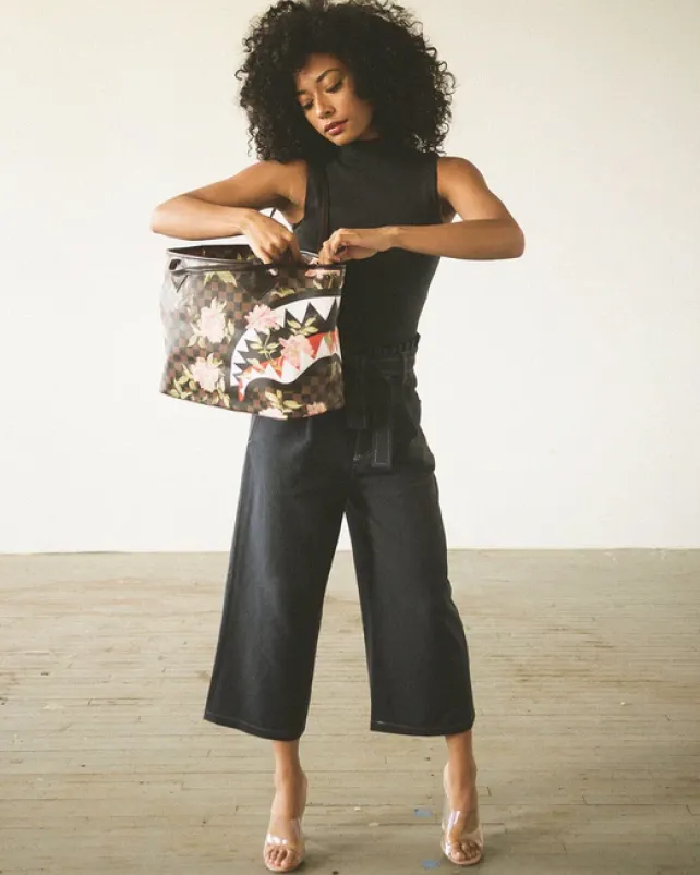 TOTES>SPRAYGROUND SHARKFLOWER TOTE