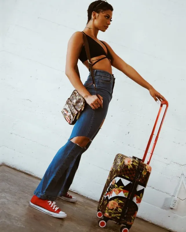 CARRY-ON LUGGAGE>SPRAYGROUND SHARKFLOWER 21.5u201d CARRY-ON SHARKNAUTICS LUGGAGE
