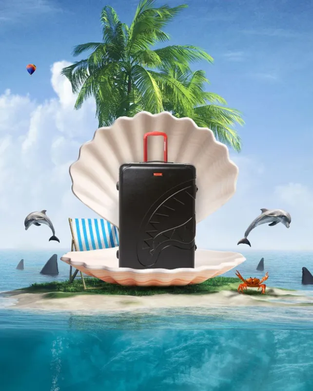 FULL-SIZE LUGGAGE>SPRAYGROUND SHARKITECTURE MOLDED 29u201d FULL-SIZE LUGGAGE