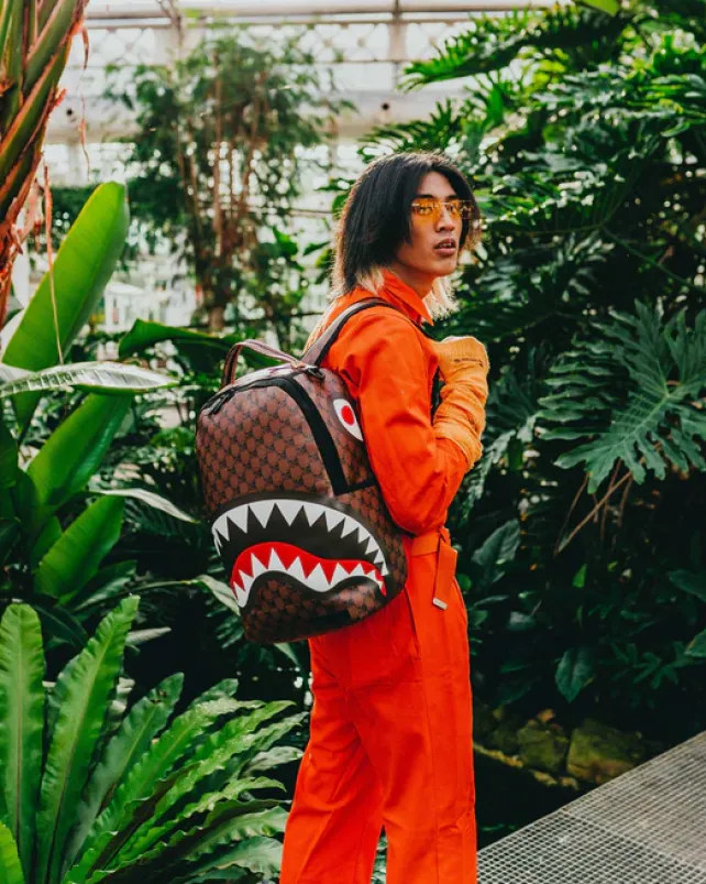 BACKPACKS>SPRAYGROUND SHARKS AND SKULLS BACKPACK (DLXV)