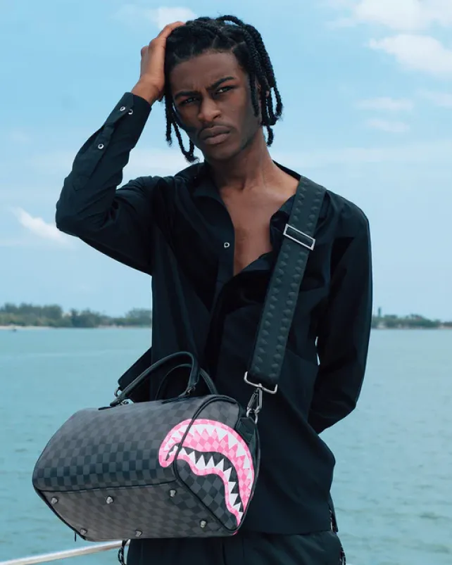 DUFFLES>SPRAYGROUND SHARKS IN CANDY MINI DUFFLE