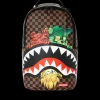 BACKPACKS>SPRAYGROUND SHARKS IN PARIS CHARACTERS SNEAKIN BACKPACK (DLXV)