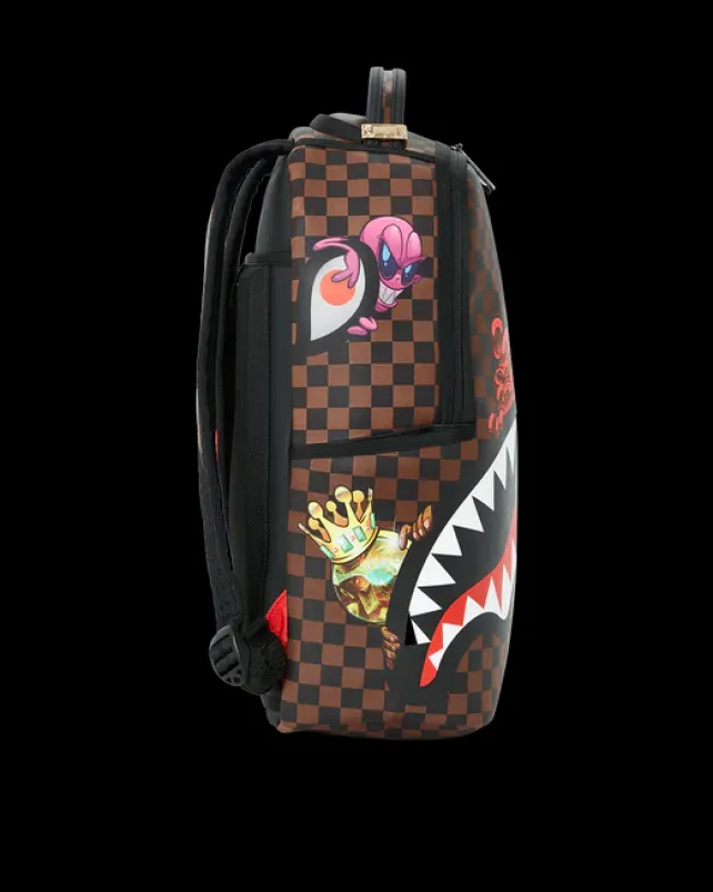 BACKPACKS>SPRAYGROUND SHARKS IN PARIS CHARACTERS SNEAKIN BACKPACK (DLXV)