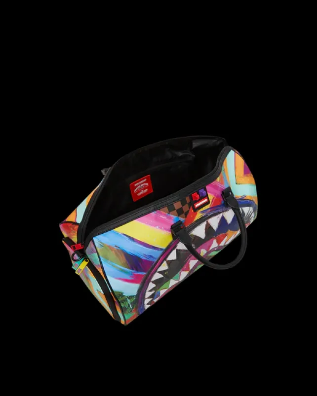 DUFFLES>SPRAYGROUND SHARKS IN PARIS CITY STREAKS DUFFLE