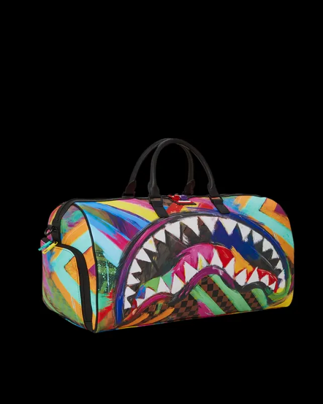 DUFFLES>SPRAYGROUND SHARKS IN PARIS CITY STREAKS DUFFLE