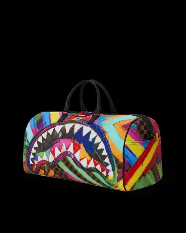 DUFFLES>SPRAYGROUND SHARKS IN PARIS CITY STREAKS DUFFLE