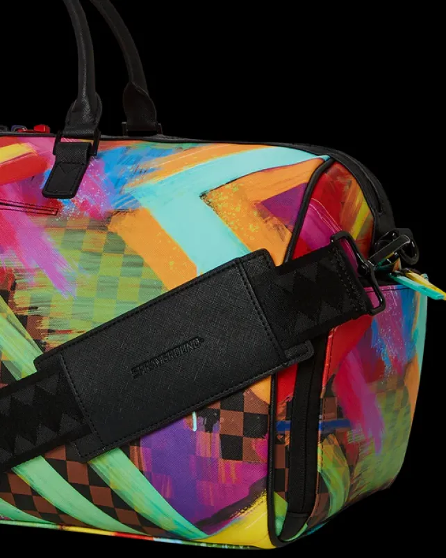 DUFFLES>SPRAYGROUND SHARKS IN PARIS CITY STREAKS DUFFLE