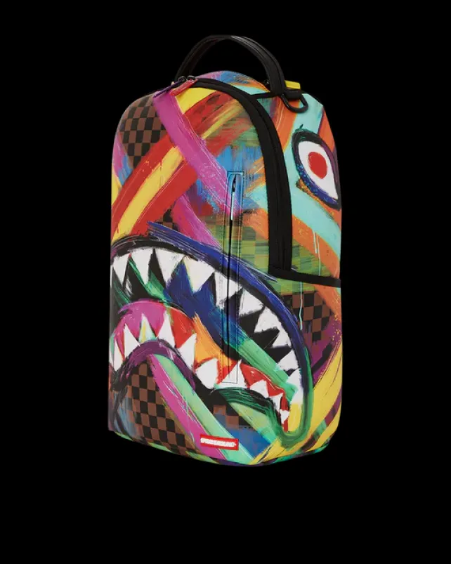 BACKPACKS>SPRAYGROUND SHARKS IN PARIS CITY STREAKS BACKPACK (DLXV)