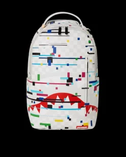 BACKPACKS>SPRAYGROUND SHARKS IN PARIS GLITCH RIDER BACKPACK (DLXV)