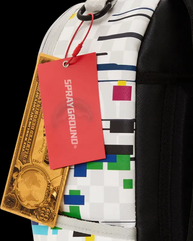 BACKPACKS>SPRAYGROUND SHARKS IN PARIS GLITCH RIDER BACKPACK (DLXV)