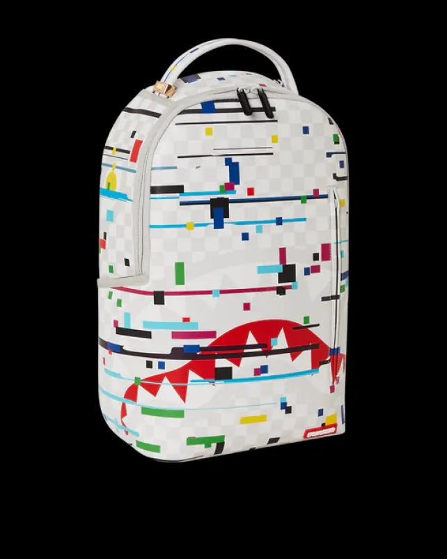 BACKPACKS>SPRAYGROUND SHARKS IN PARIS GLITCH RIDER BACKPACK (DLXV)