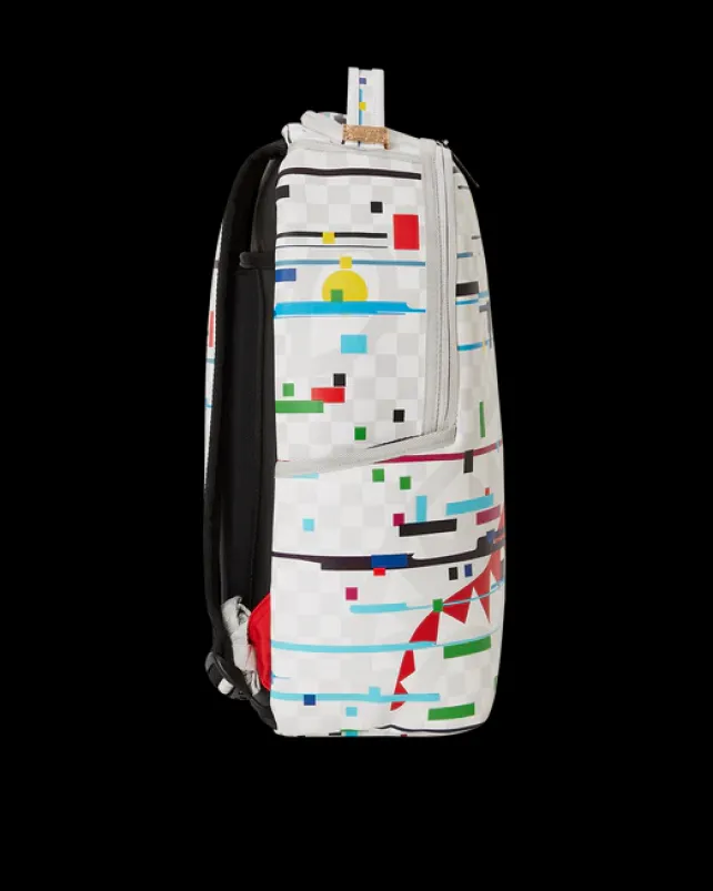 BACKPACKS>SPRAYGROUND SHARKS IN PARIS GLITCH RIDER BACKPACK (DLXV)