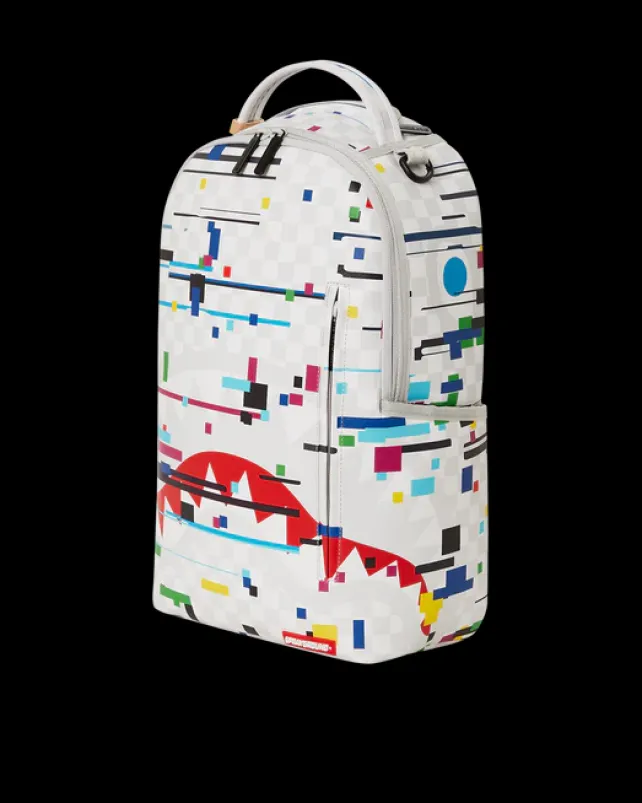 BACKPACKS>SPRAYGROUND SHARKS IN PARIS GLITCH RIDER BACKPACK (DLXV)